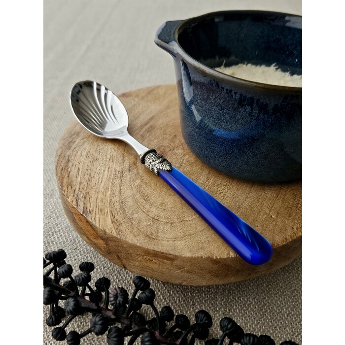 Cuchara para queso, Azul (brillo nácar)