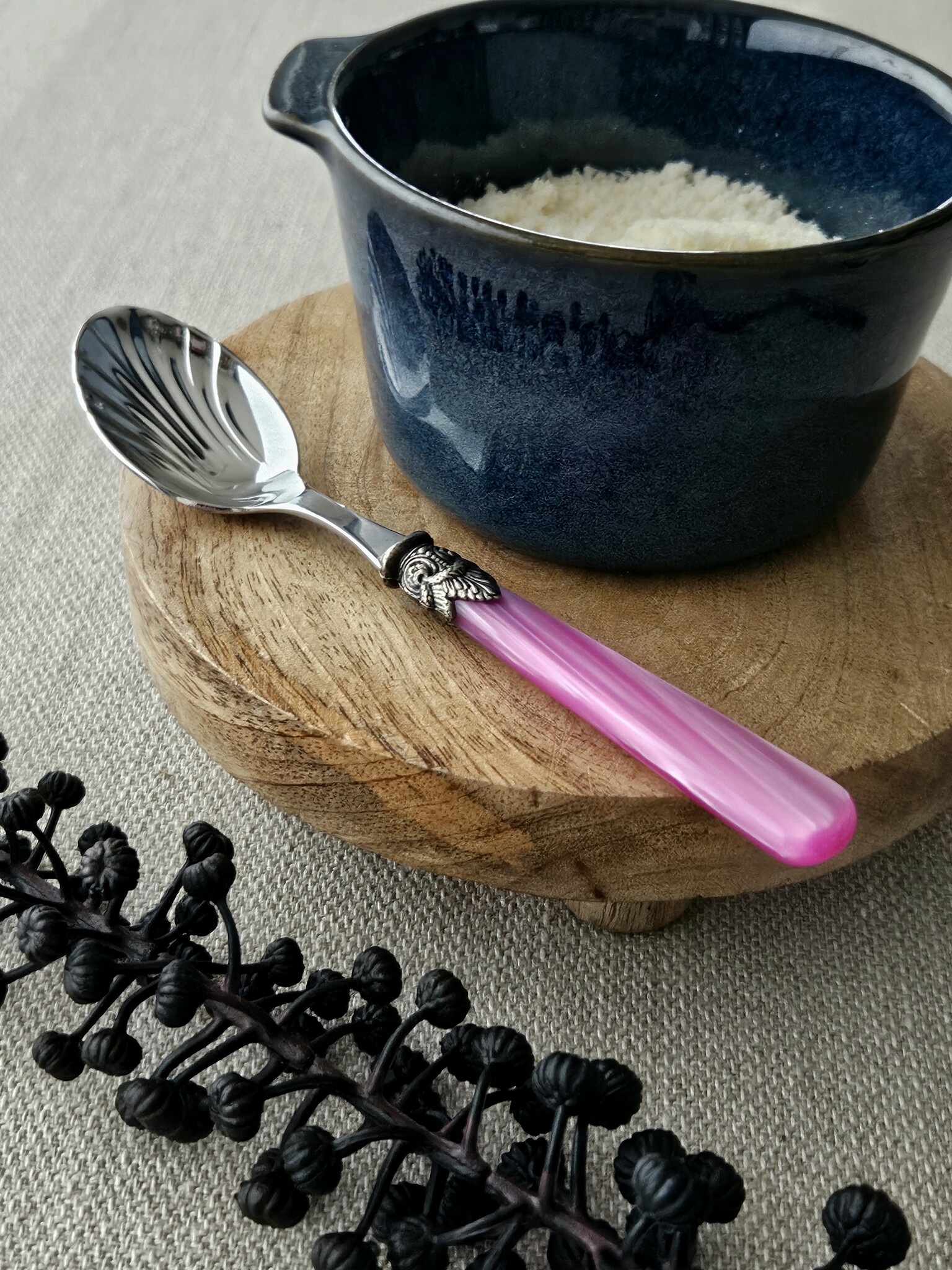 Cuchara para queso, Fucsia (brillo nácar)