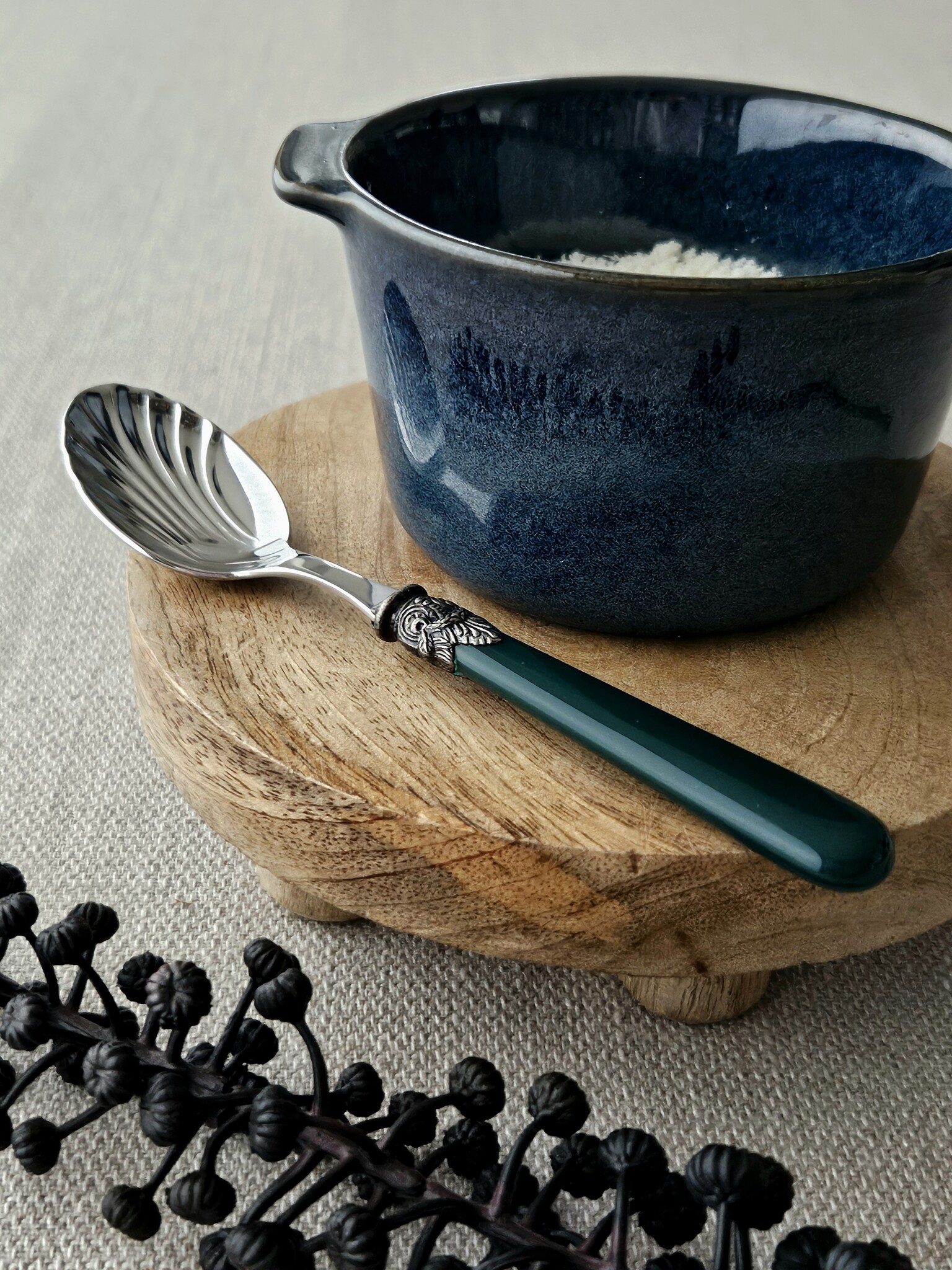 Cuchara para queso, Verde (liso)