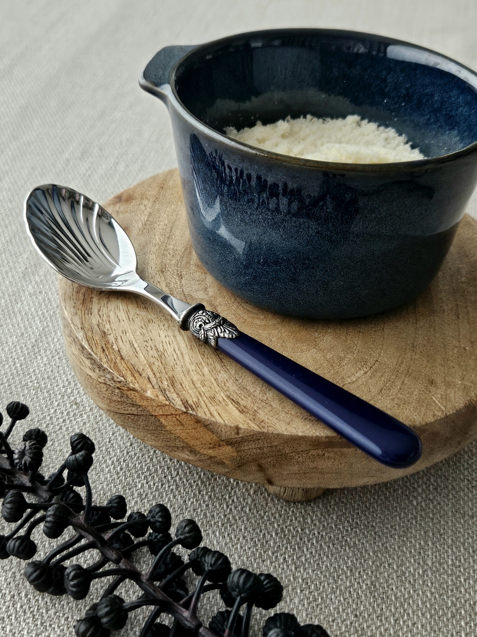 Cuchara para queso, Azul (liso)