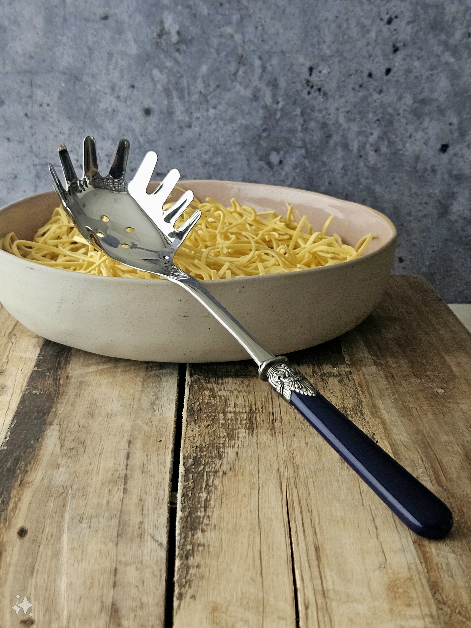 Spaghettilöffel, Blau (einfarbig)