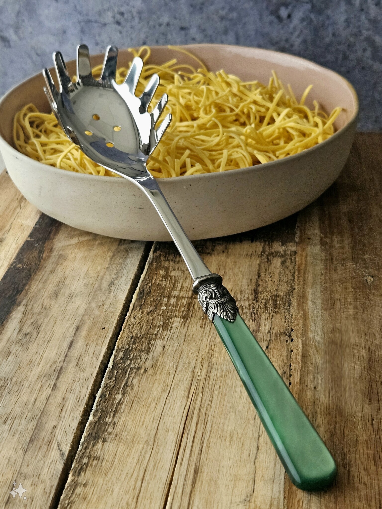 Cuillère à spaghetti, Vert (nacré)