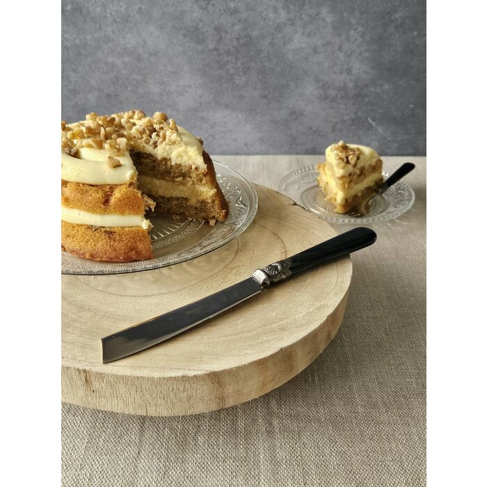 Couteau à gâteaux, Noir (nacré)