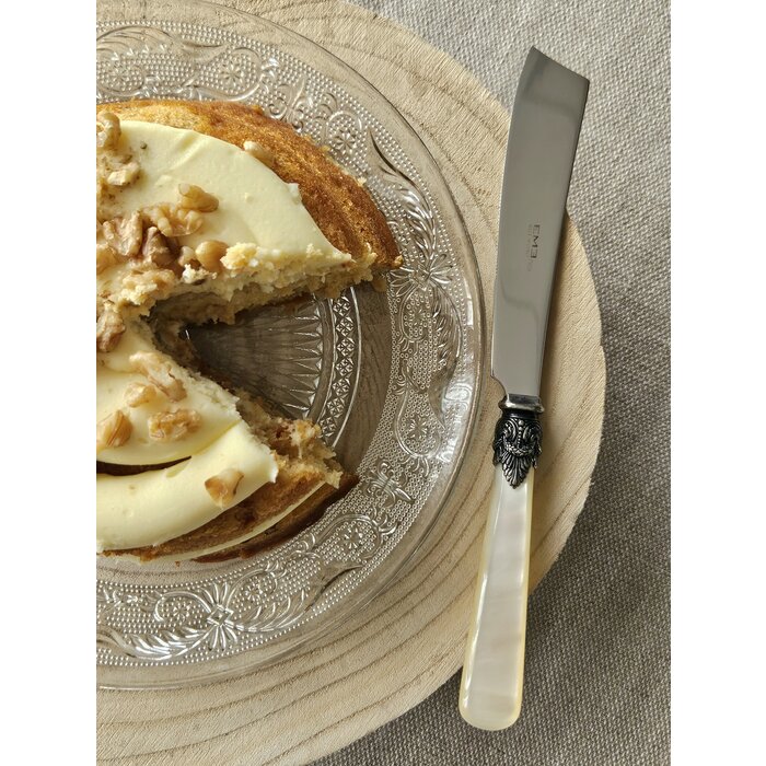 Cake knife, Ivory (mother-of-pearl sheen)