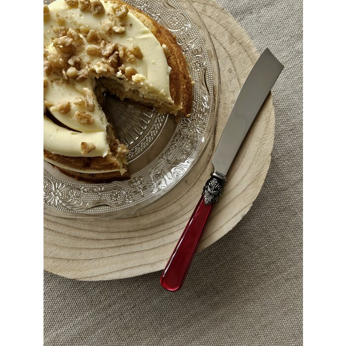 Couteau à gâteaux, Rouge (éclat nacré)