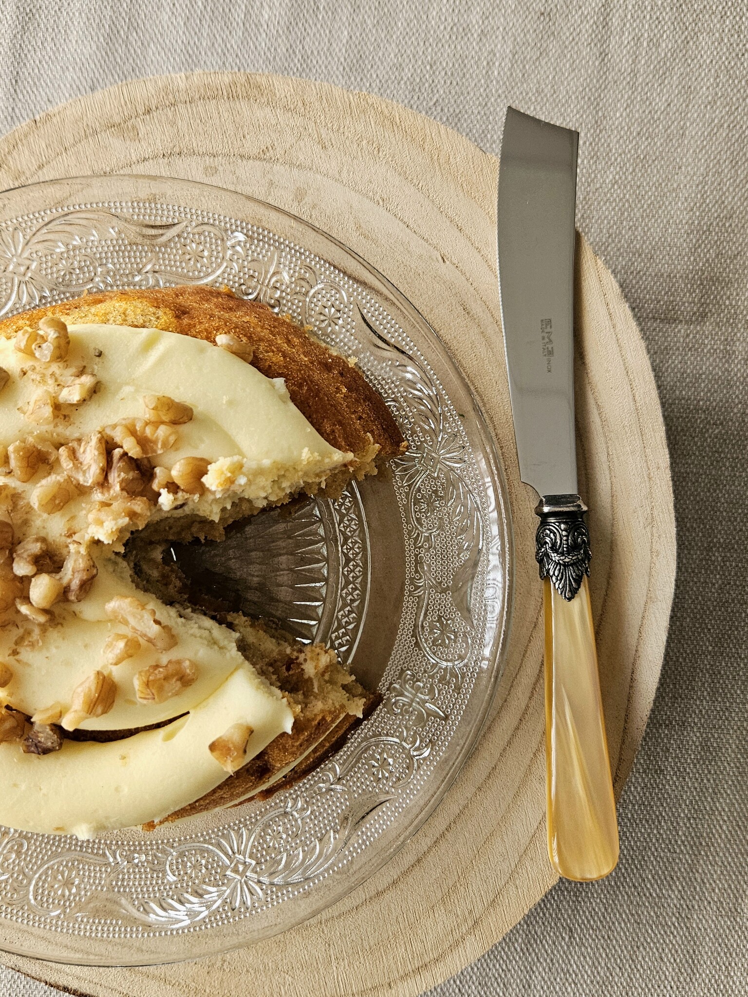 Cake knife, Honey Gold (mother-of-pearl)