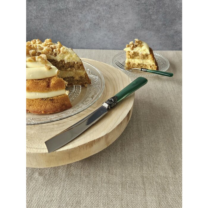 Cake knife, Green (mother-of-pearl)