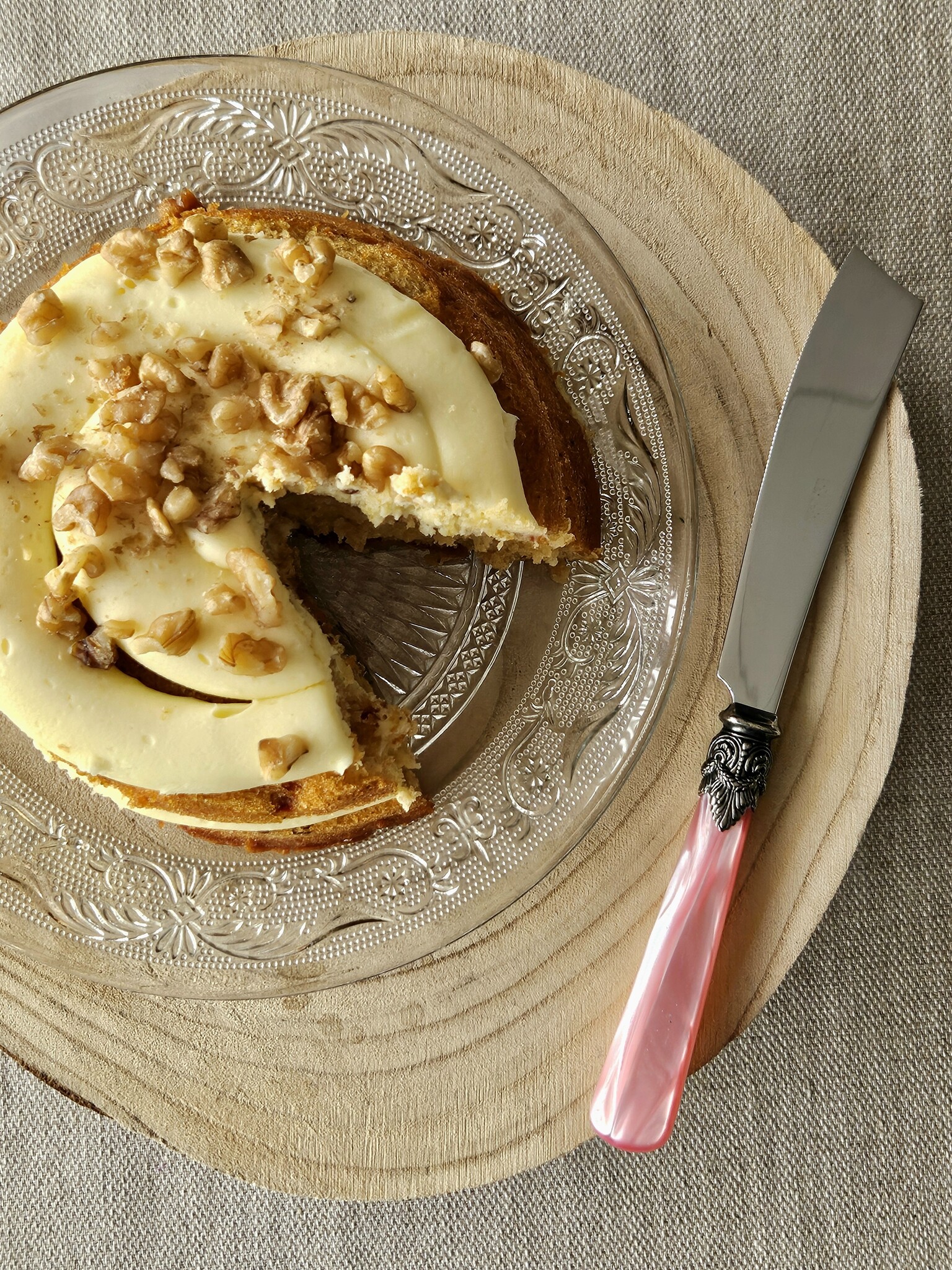 Dessertmesser, Rosa (perlmutt), EME Napoleon