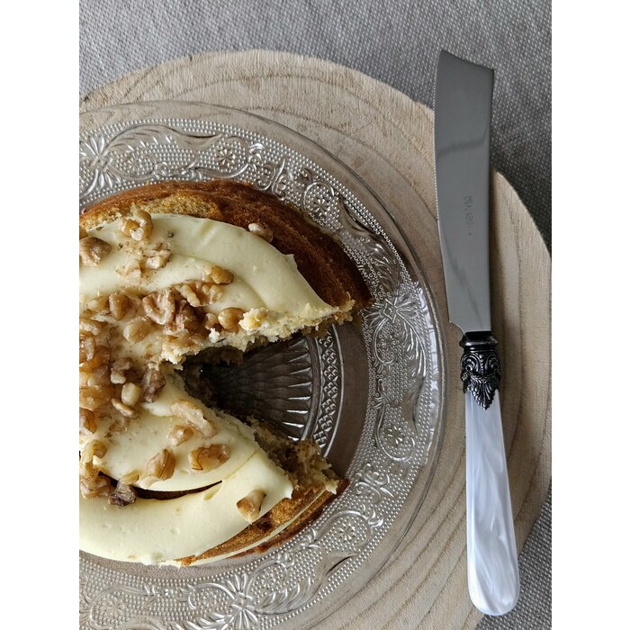 Couteau à gâteaux, Blanc (nacré)