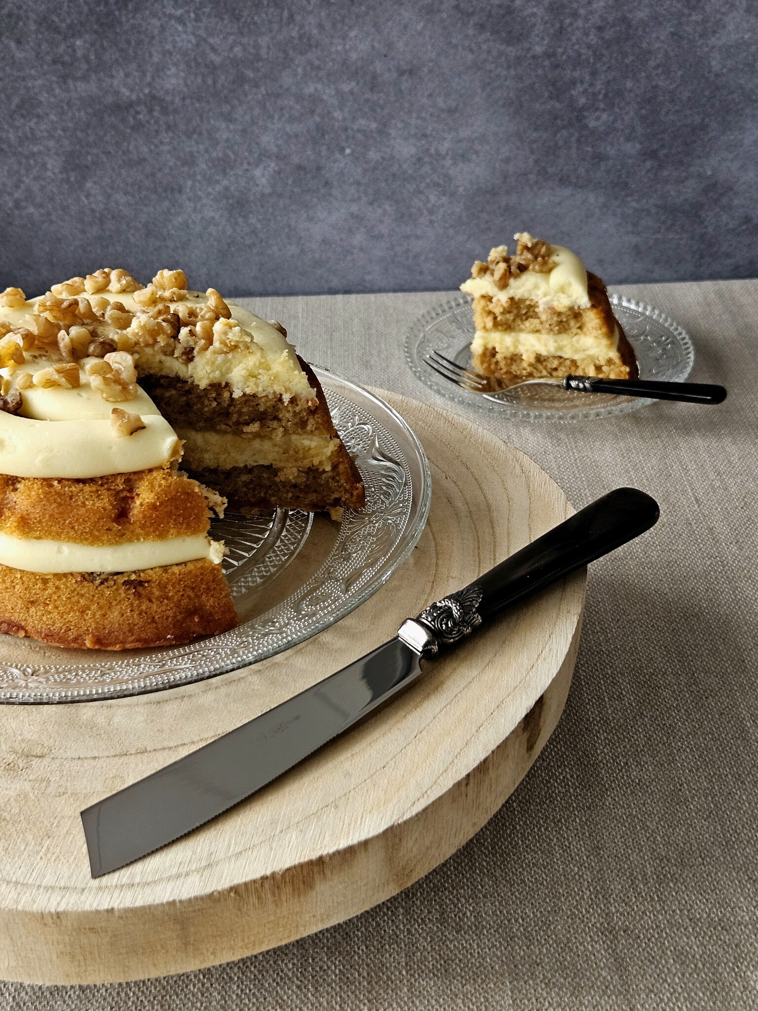 Kuchenmesser, Braun (perlmuttglanz)