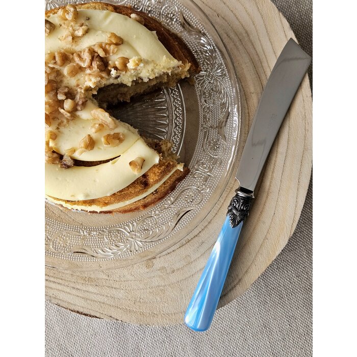 Couteau à gâteaux, Bleu Clair (nacré)