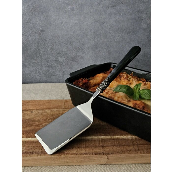 Lasagneschep / Lasagne opscheplepel, Zwart  met Parelmoer