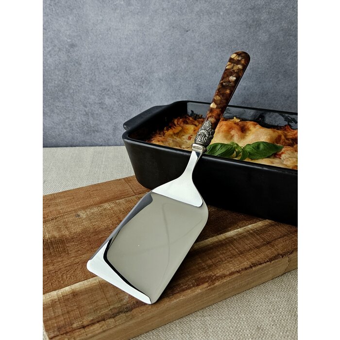 Lasagneschep / Lasagne opscheplepel, Turtle (Schildpad Bruin)