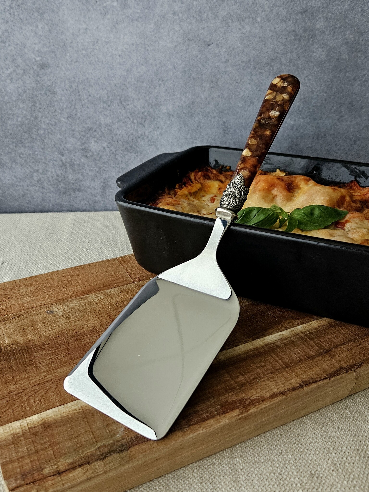 Pelle à lasagne, Brun (motif tortue)