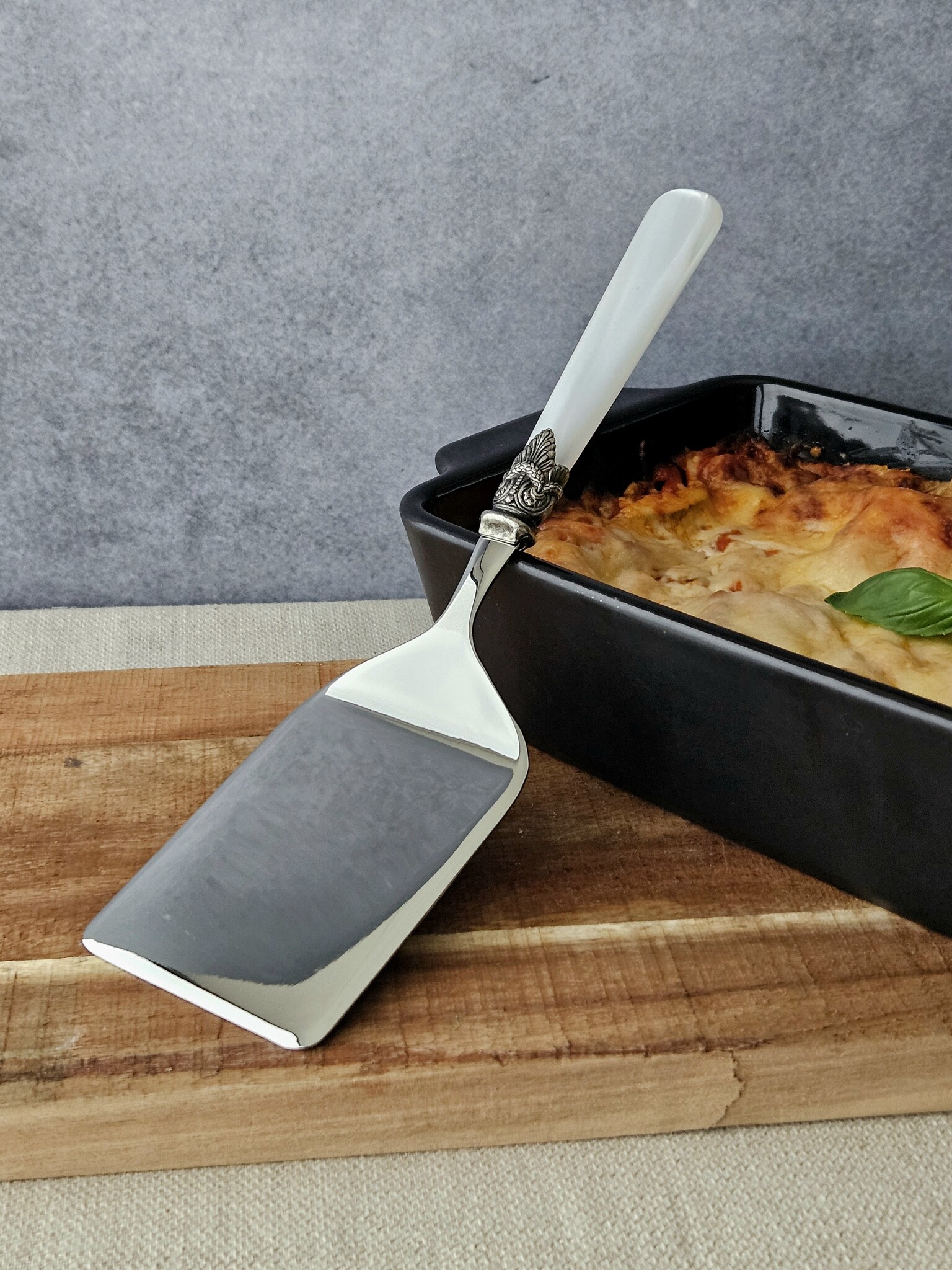 Lasagneschep, Wit (parelmoerglans)