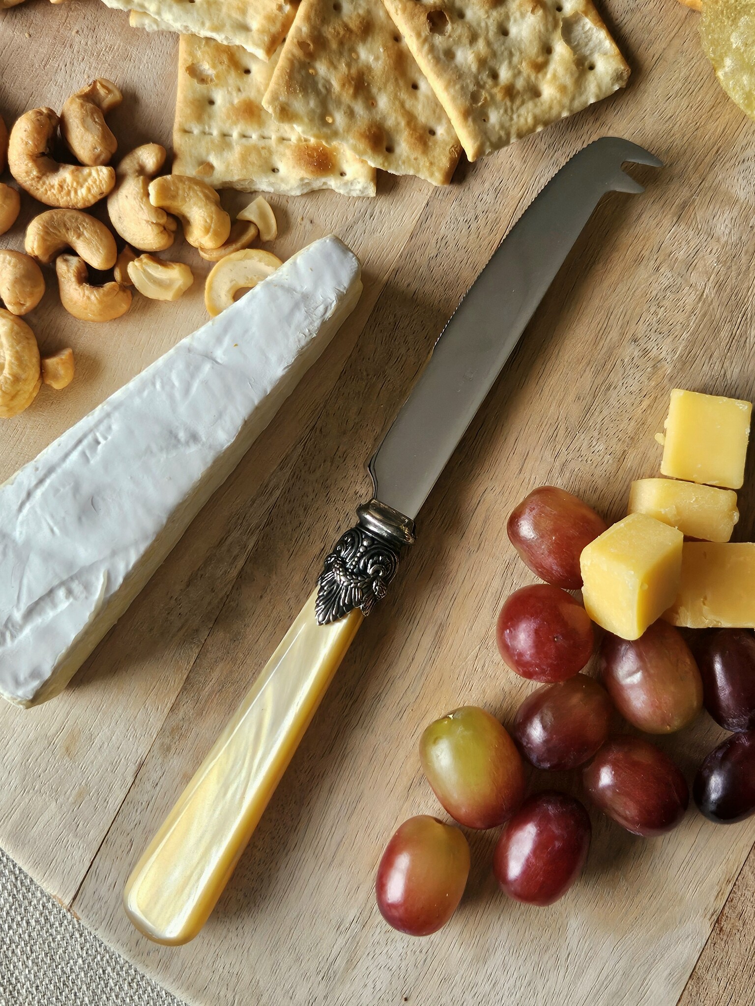 Couteau à fromage, Miel Or (nacré)