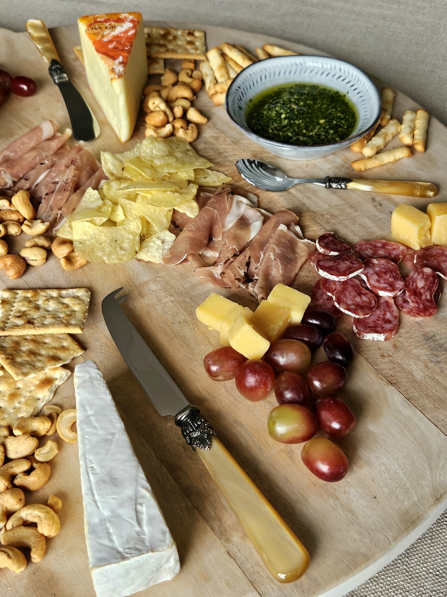 Cuchillo para queso, Miel Oro (nácar)