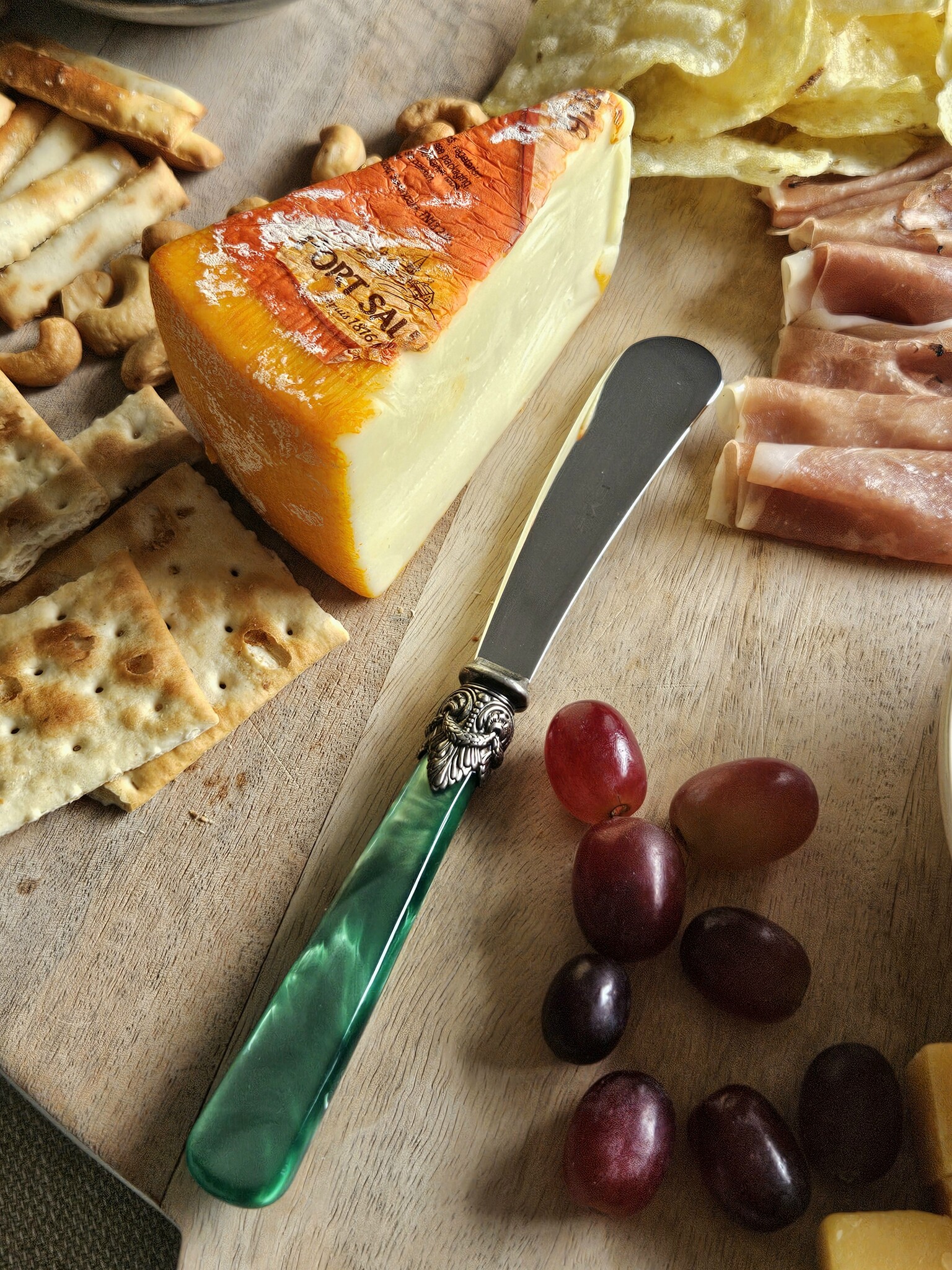 Buttermesser, Grün (perlmuttglanz), 18 cm