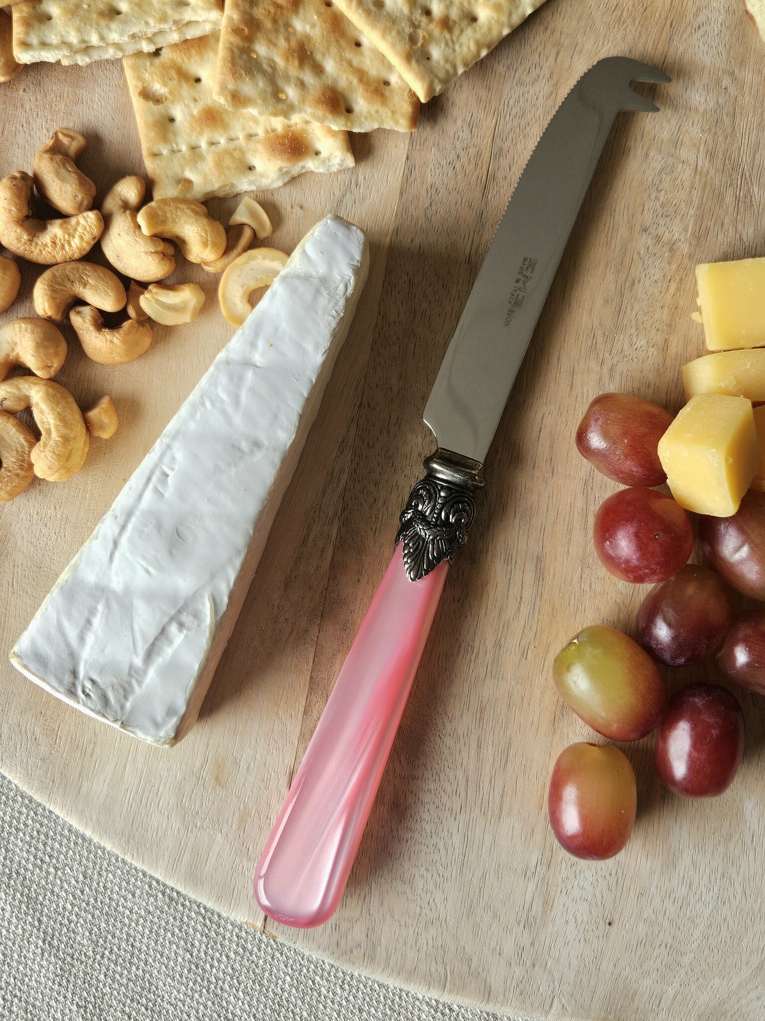 Couteau à fromage, Rose (nacré)