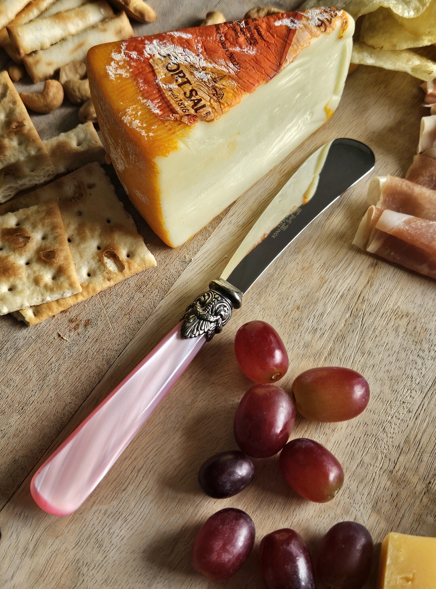 Botermesje groot, Roze (parelmoer), EME Napoleon