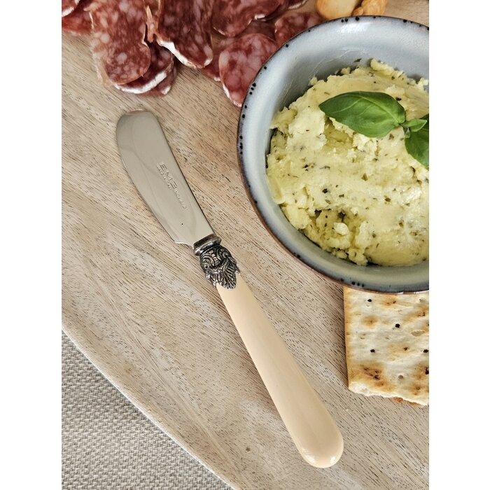 Butter knife, Ivory (matte), (5, 3 inch)