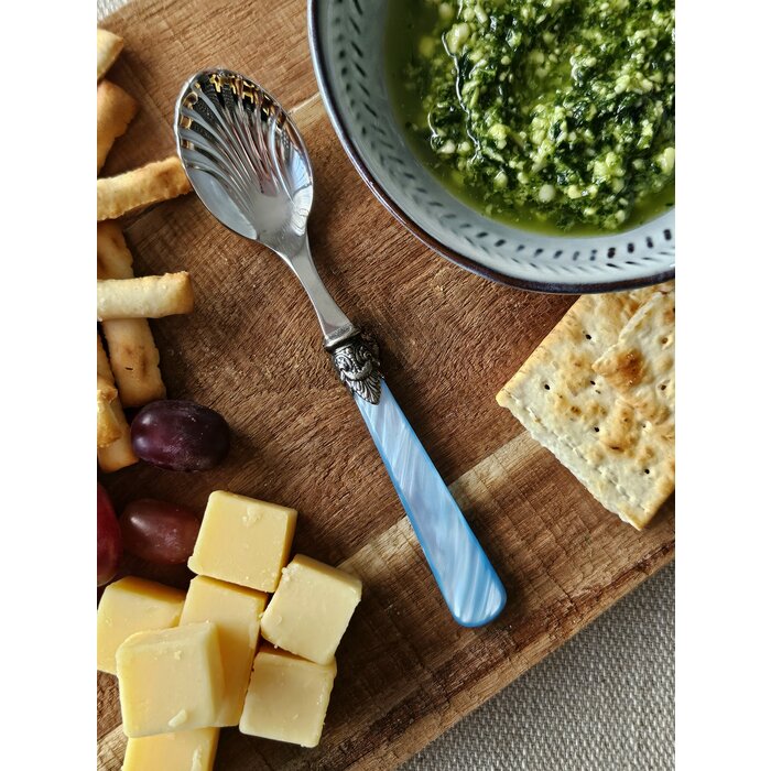 Cuchara para queso, Azul Claro (nácar)