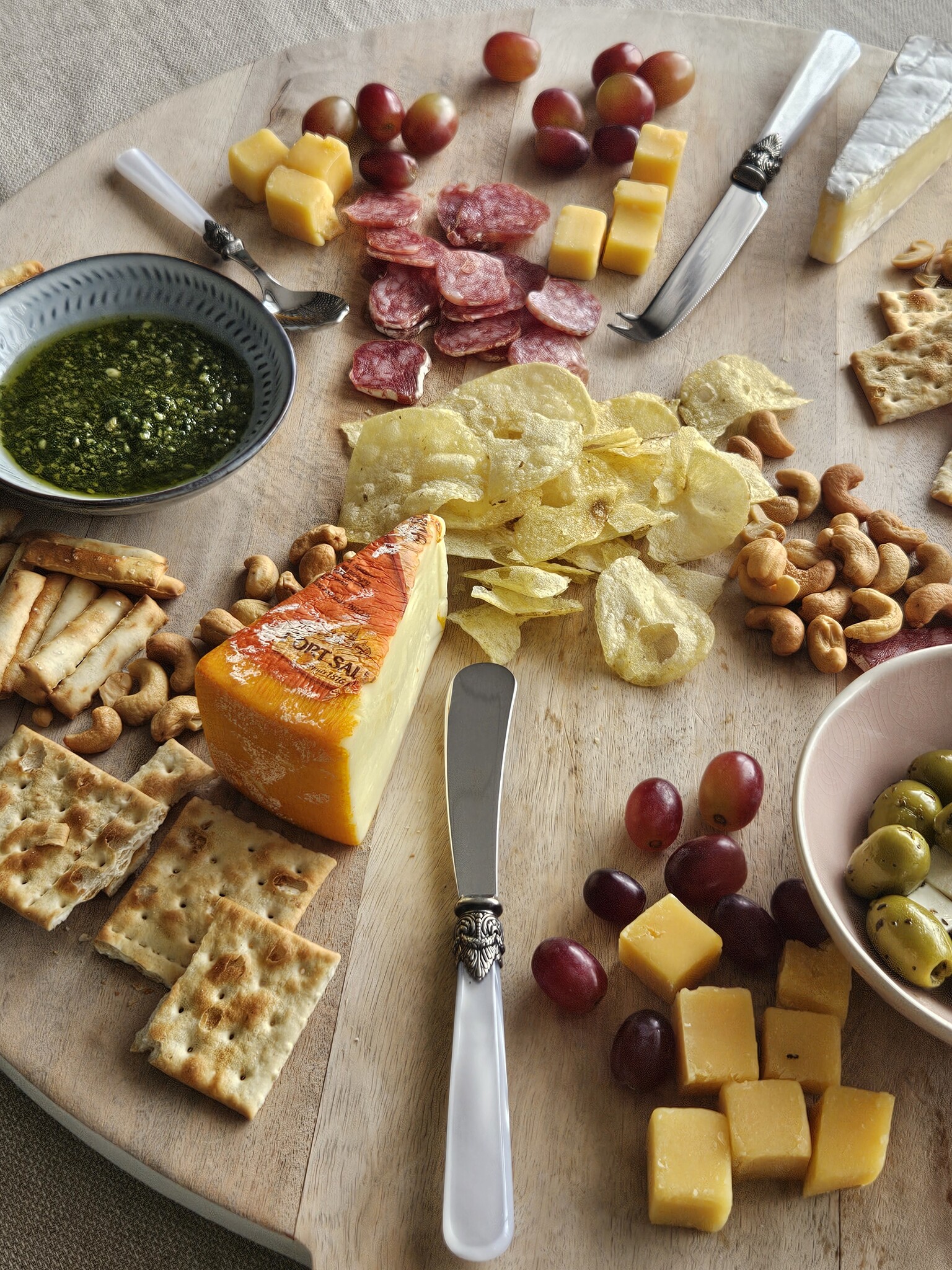 Botermes, Wit (parelmoerglans), 18 cm