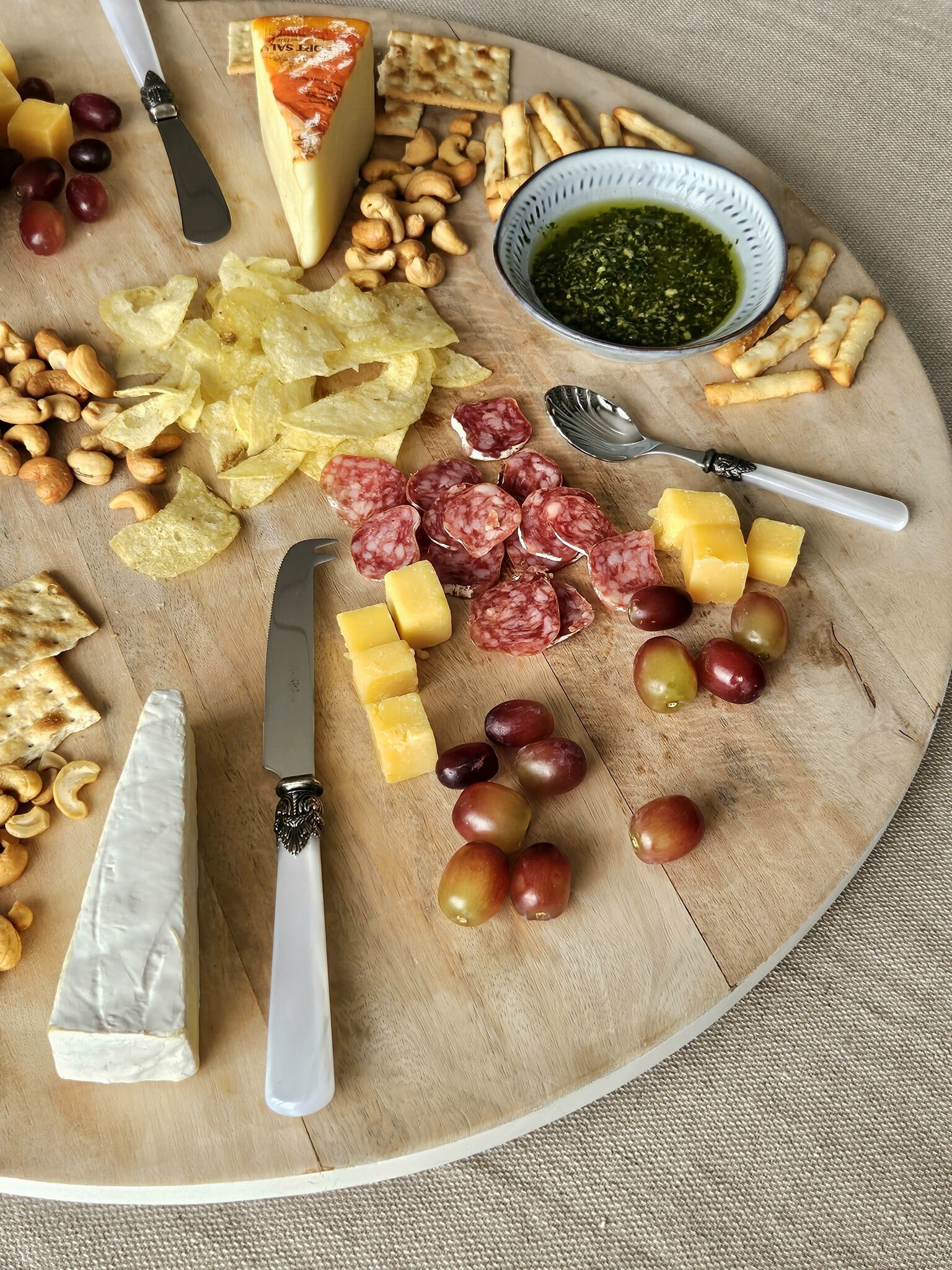 Couteau à fromage, Blanc (nacré)