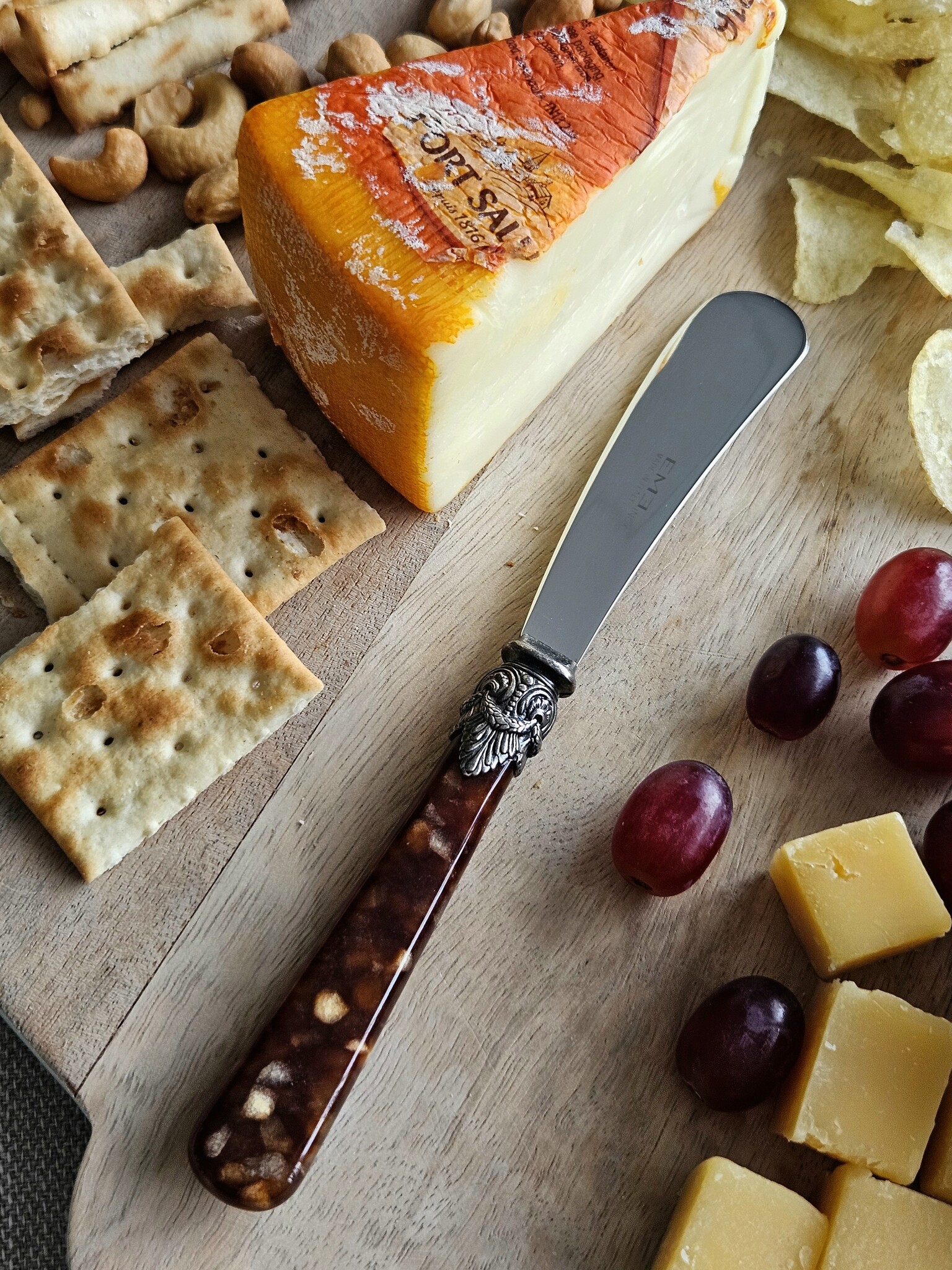 Couteau à beurre, Brun (motif tortue), 18 cm