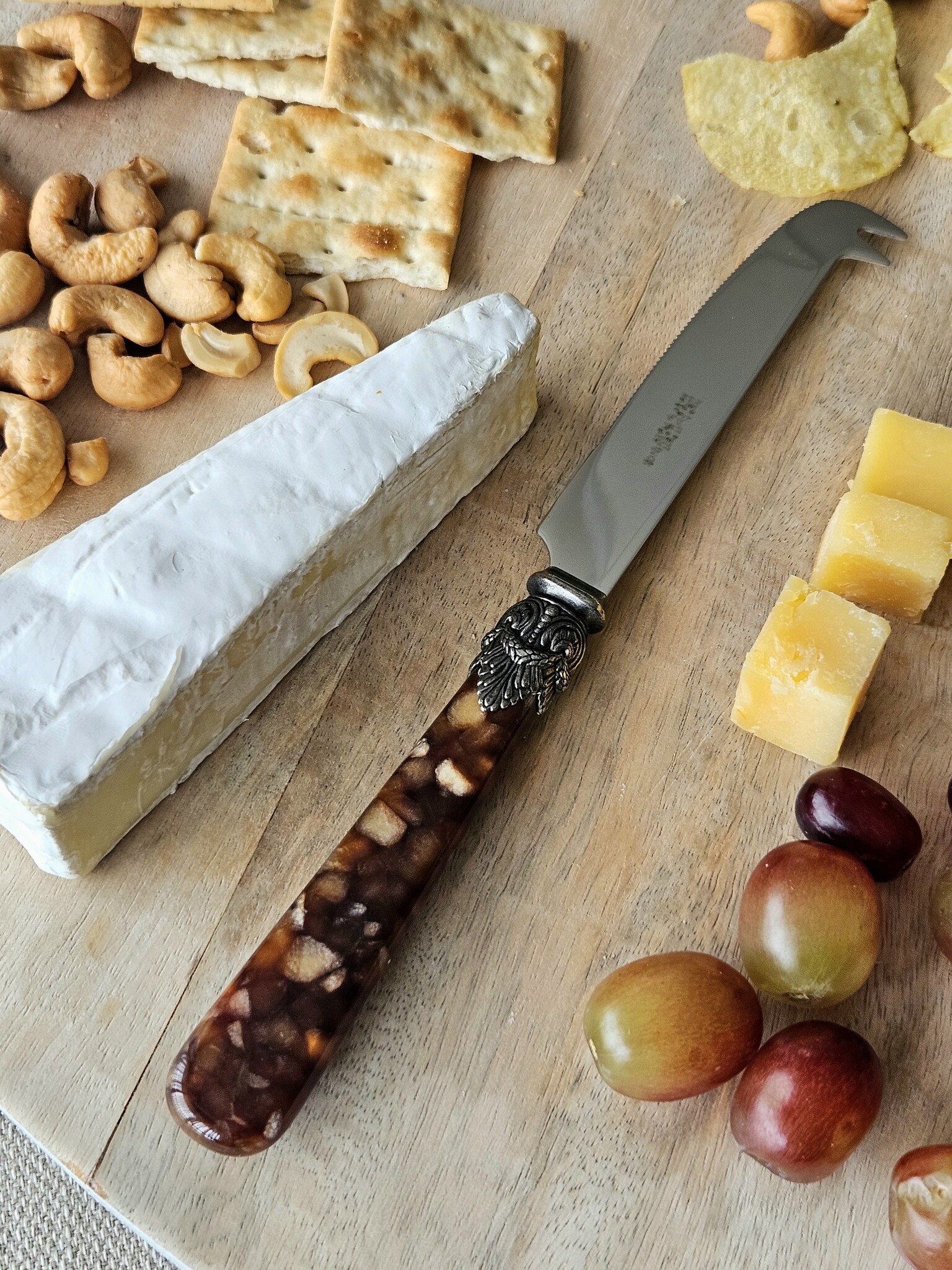 Cuchillo para queso, Márron (motivo tortuga)