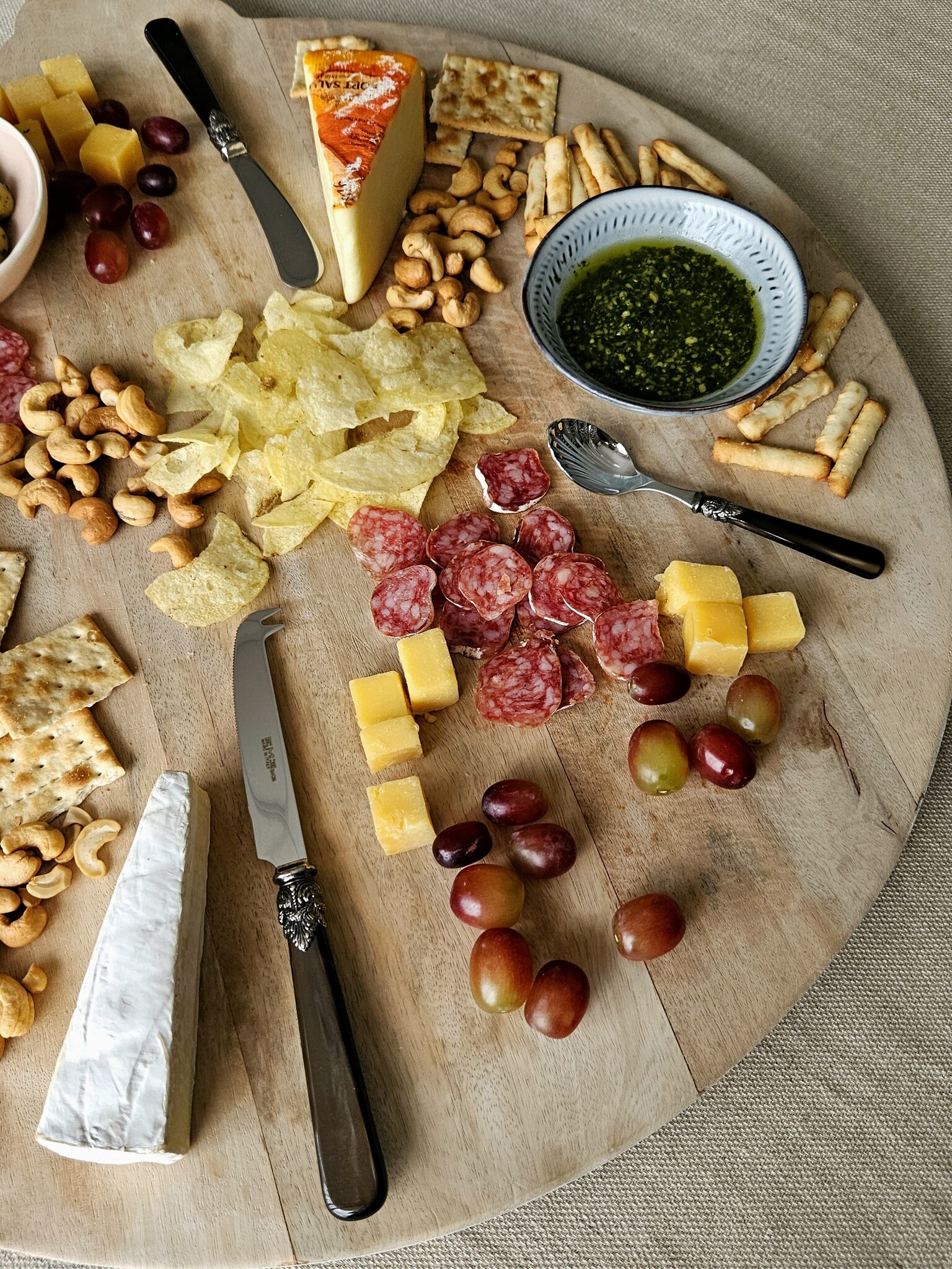 Couteau à fromage, Marron (éclat nacré)