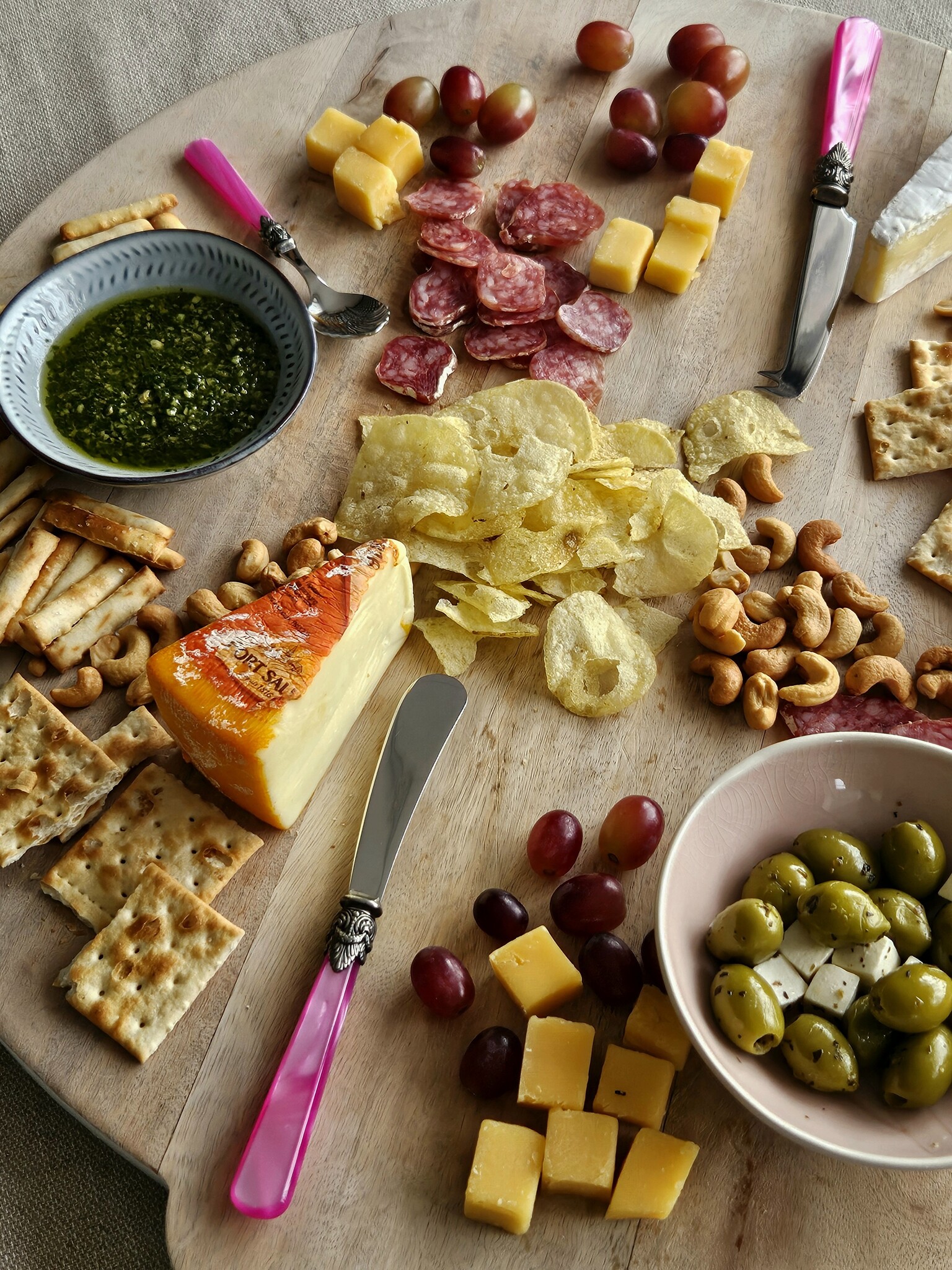 Couteau à beurre, Fuchsia (éclat nacré), 18 cm