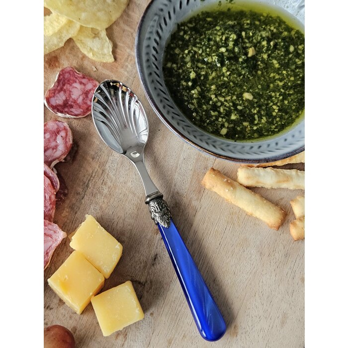 Cheese spoon, Blue (mother-of-pearl sheen)