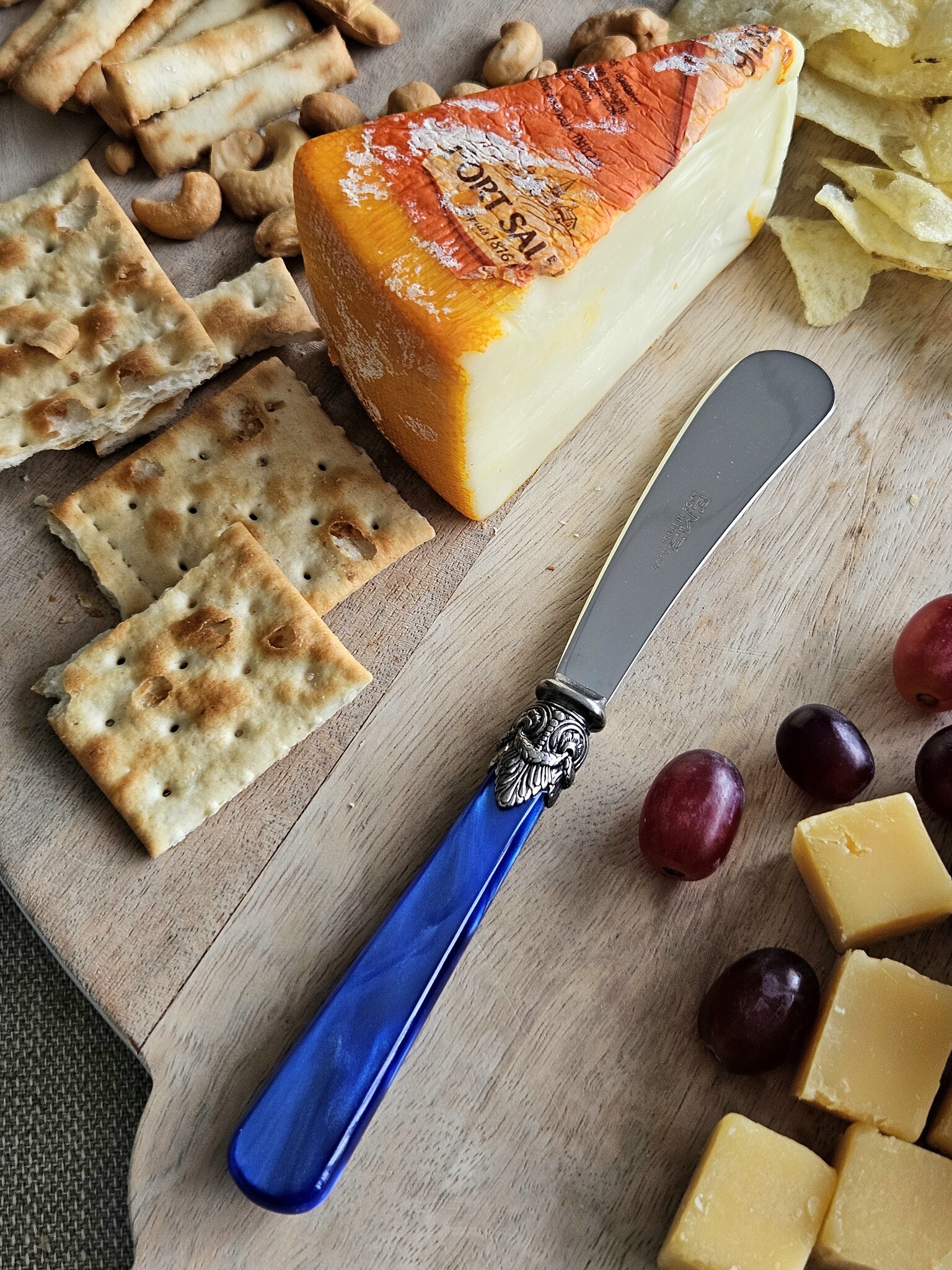 Botermesje groot, Blauw (parelmoer), EME Napoleon