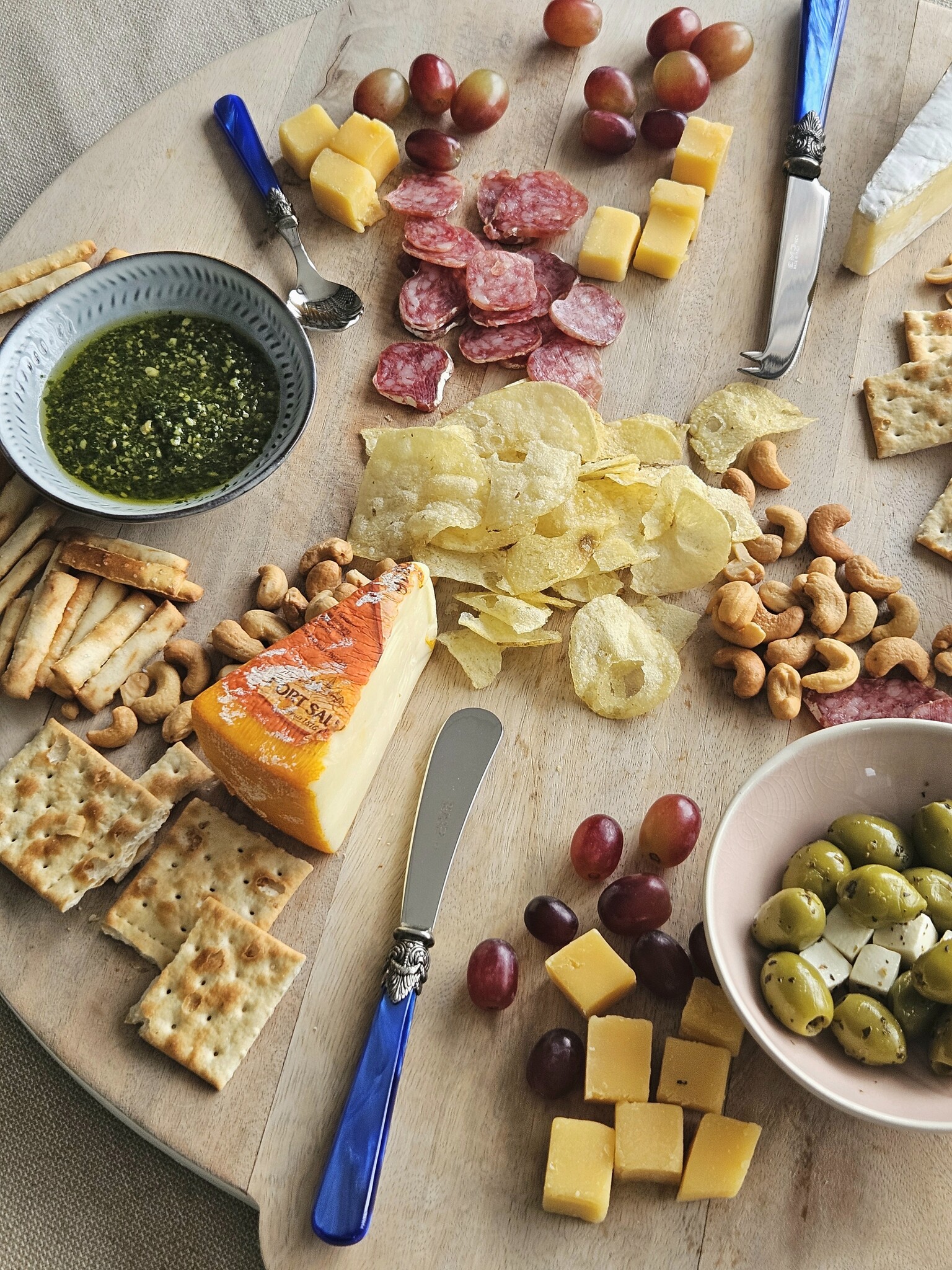 Botermesje groot, Blauw (parelmoer), EME Napoleon