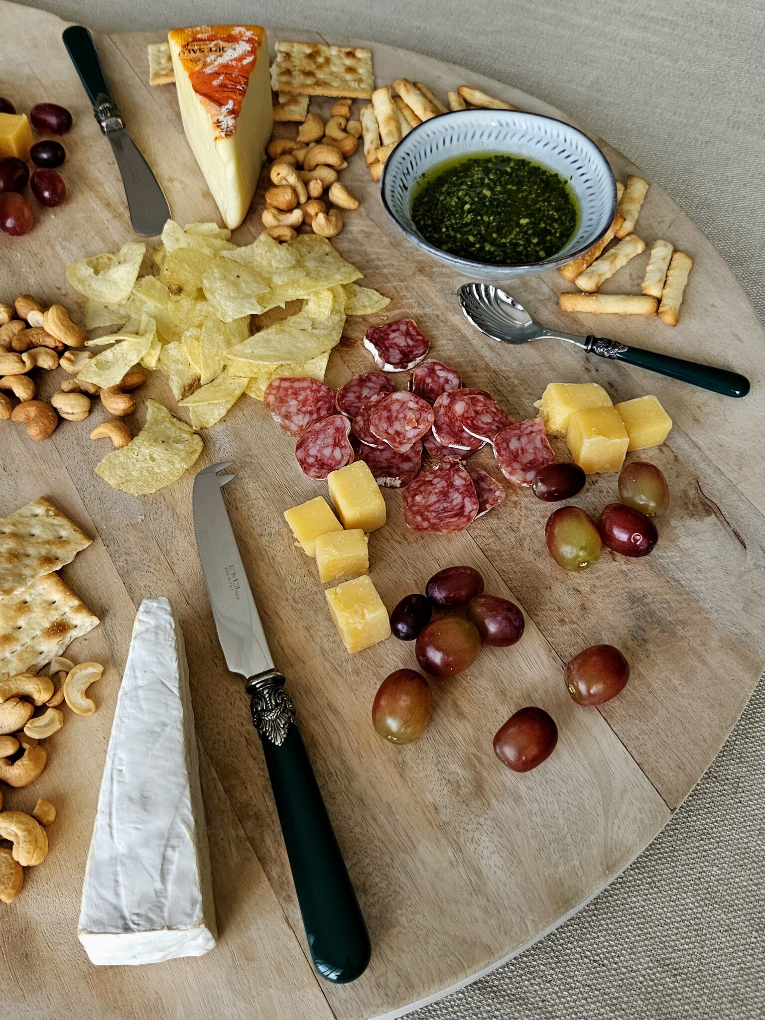 Couteau à fromage, Vert (uni)