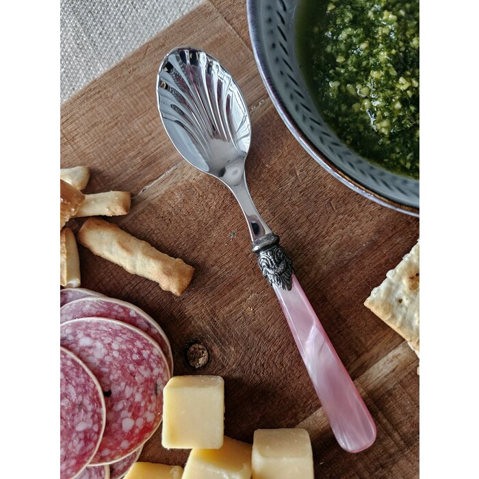 Cheese spoon, Pink (mother-of-pearl)