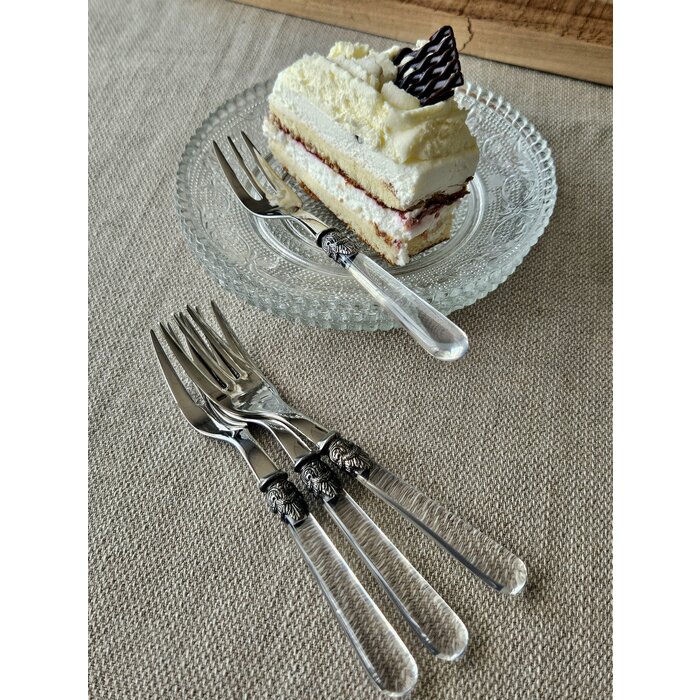 Fourchette à gâteau, Transparent