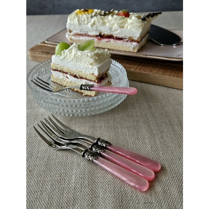 Cake fork, Pink (mother-of-pearl sheen)