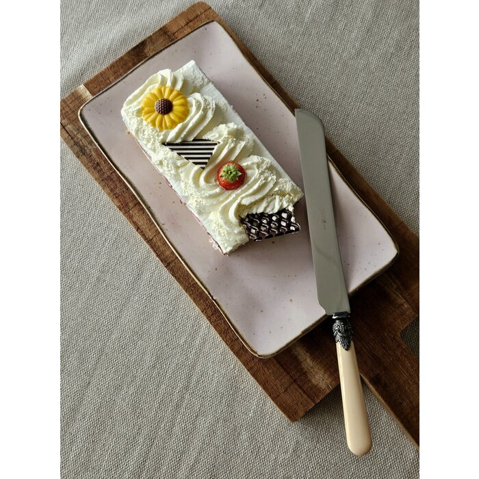 CakCake Knife / Breadknife, with Ivory handle (matte)