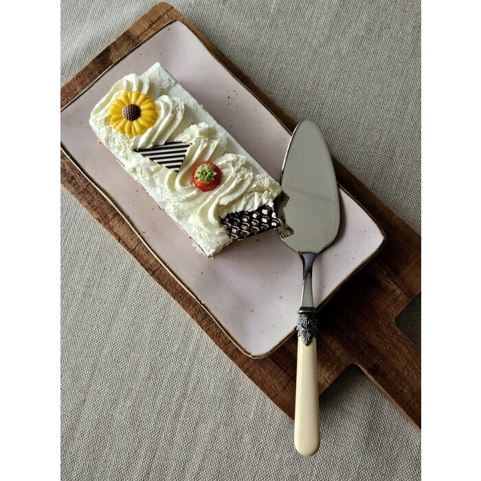Cake server, Ivory (matte)