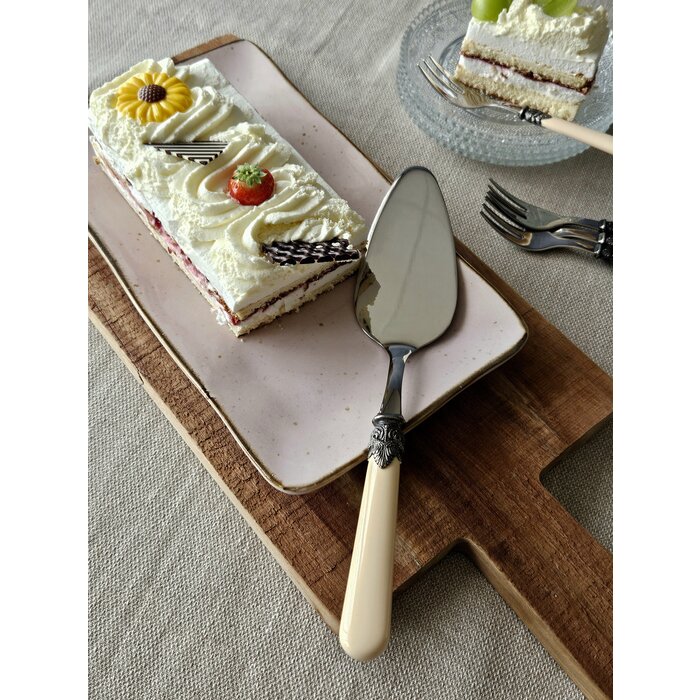 Cake server, Ivory (matte)