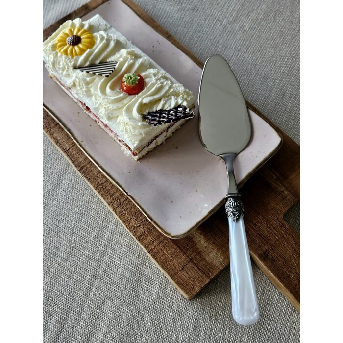 Cake server, White (mother-of-pearl)
