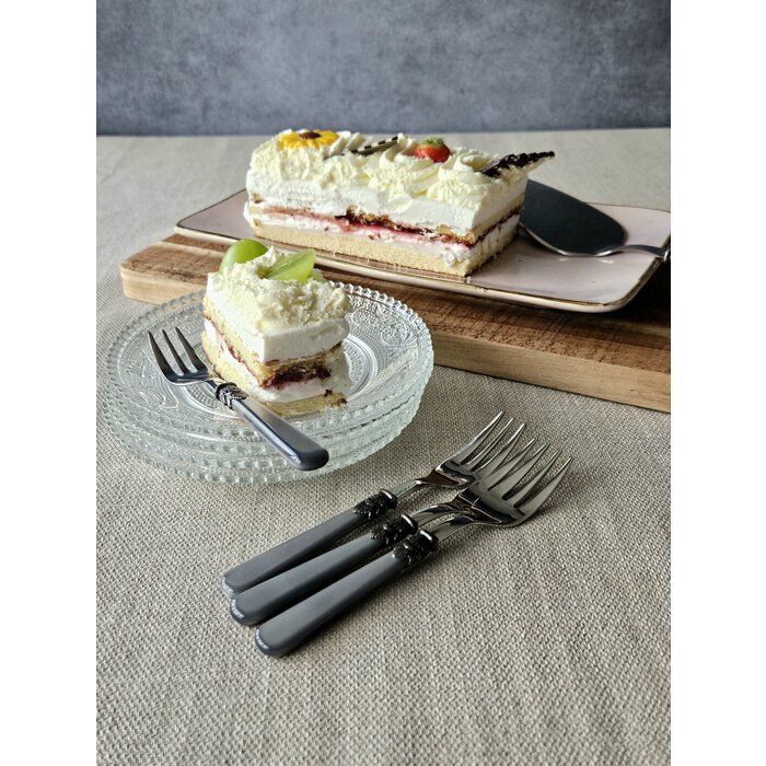 Cake fork, Gray (mother-of-pearl sheen)