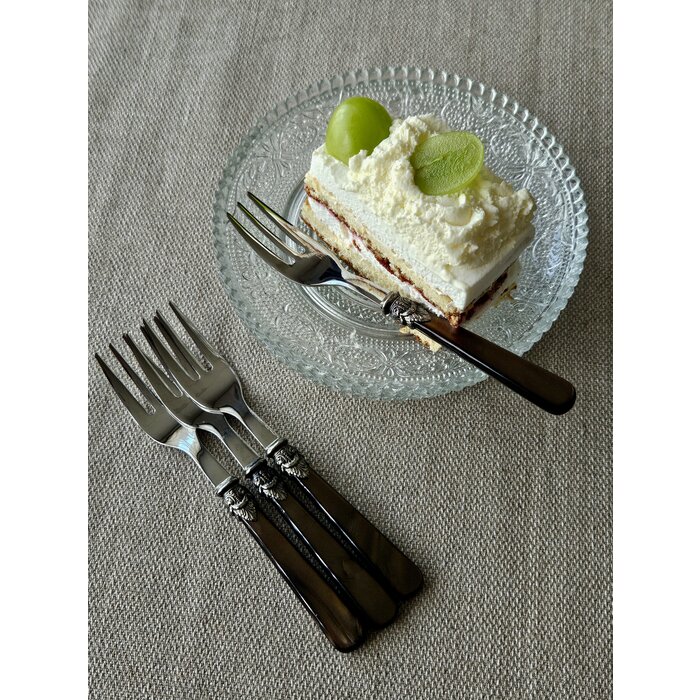 Taartvork / Gebaksvork, Bruin met Parelmoer