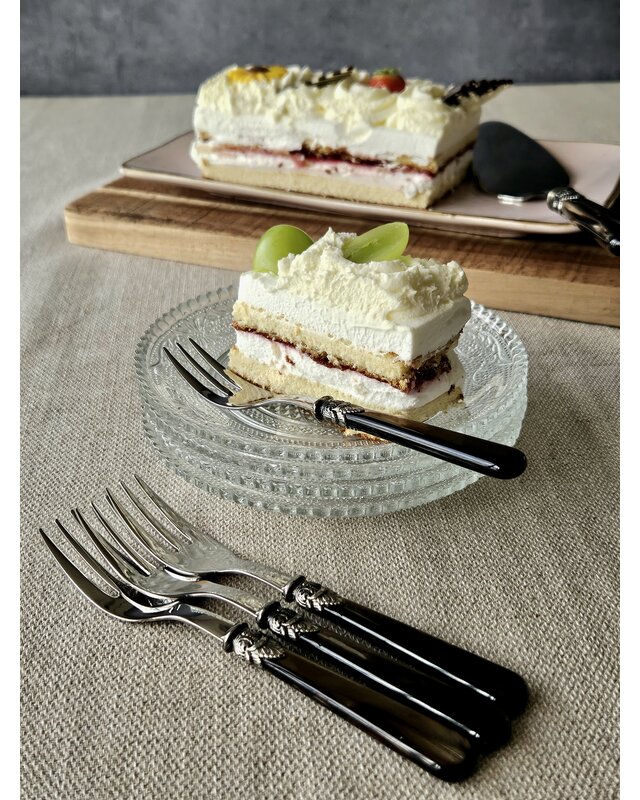 Tenedor para tarta, Márron (nácar)