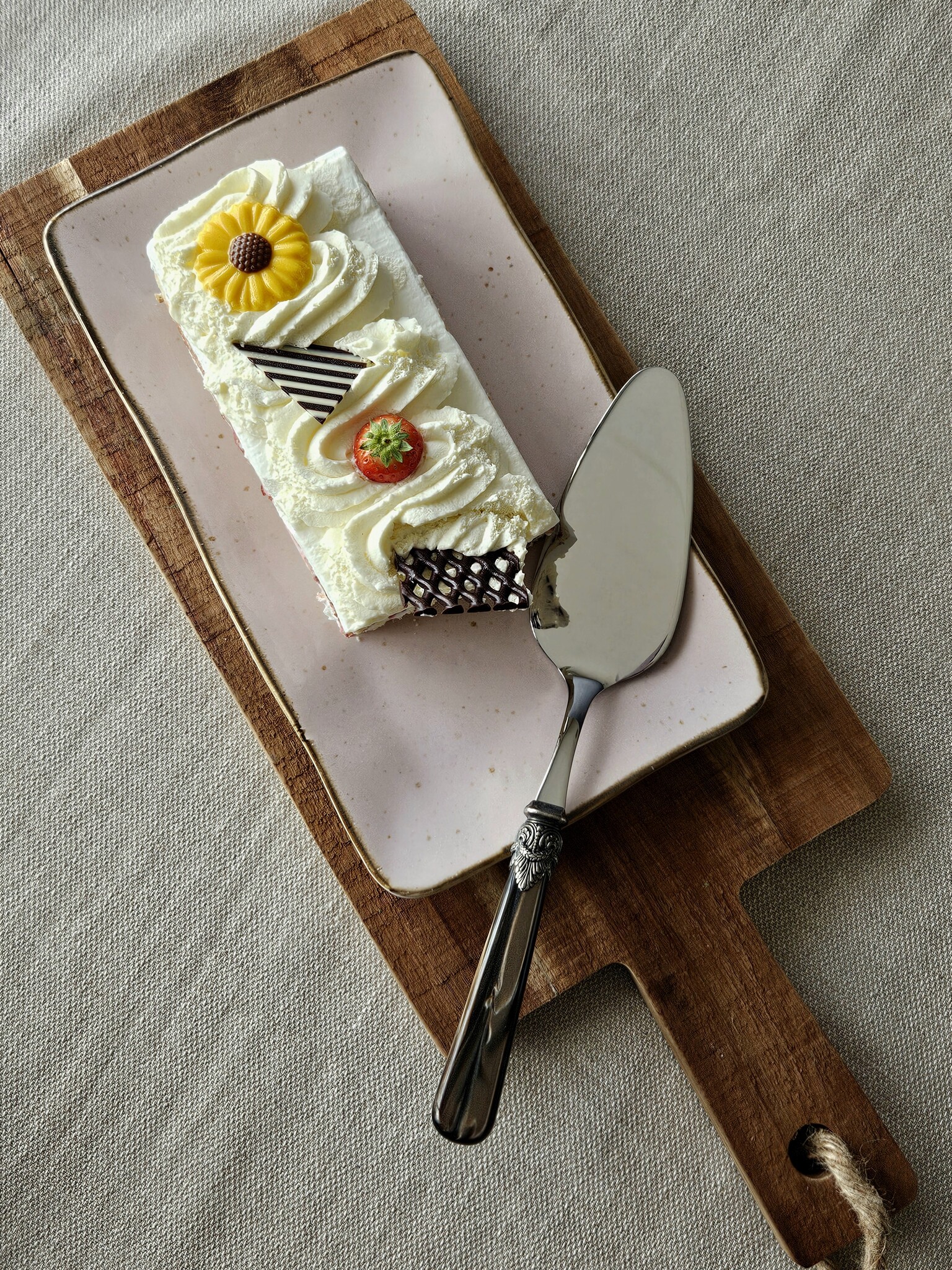 Pelle à gâteau, Marron (nacré)