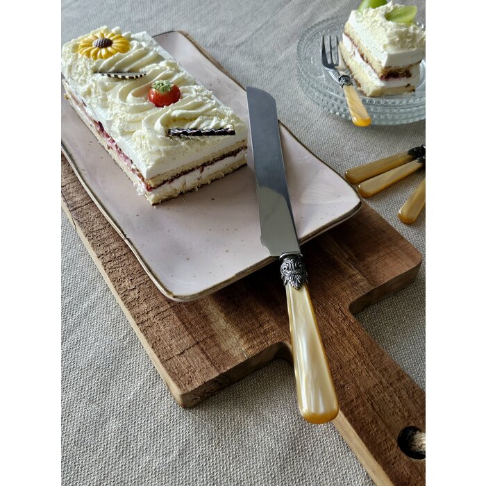 Taartmes, met Honing handvat (parelmoer), EME Napoleon