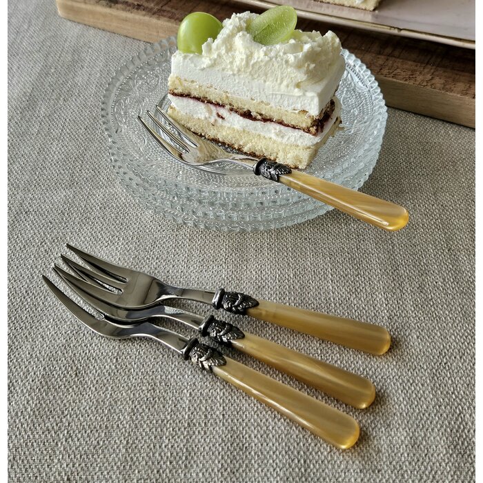 Cake fork, Honey Gold (mother-of-pearl)