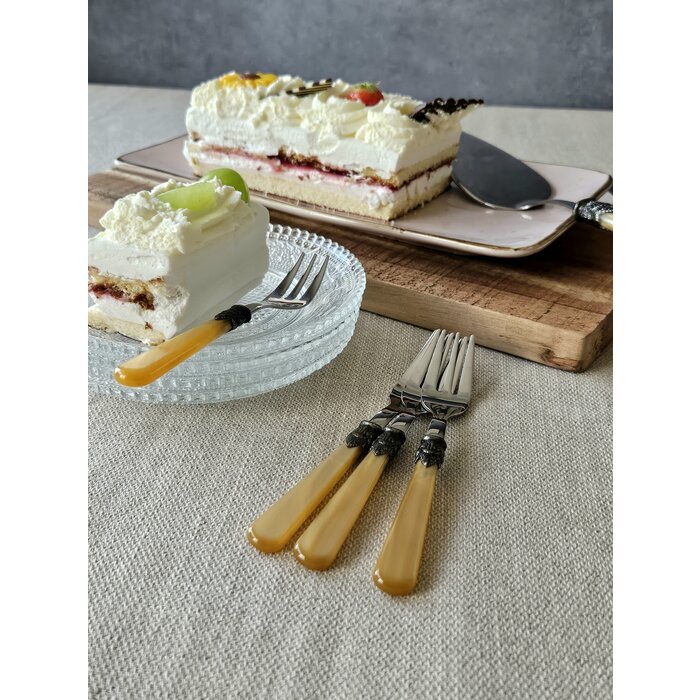 Cake fork, Honey Gold (mother-of-pearl)